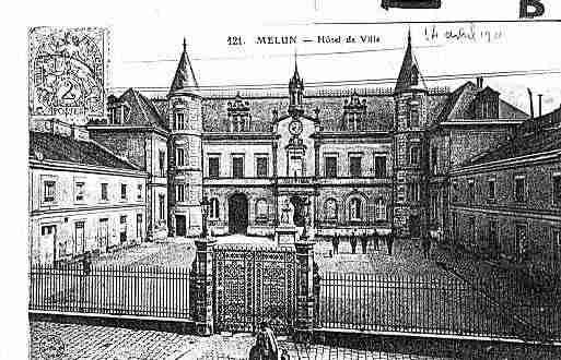 Ville de MELUN Carte postale ancienne