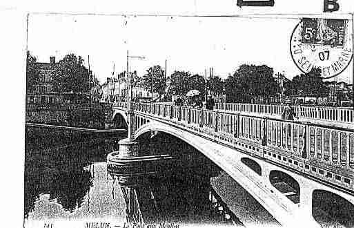 Ville de MELUN Carte postale ancienne