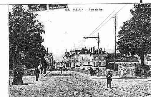 Ville de MELUN Carte postale ancienne