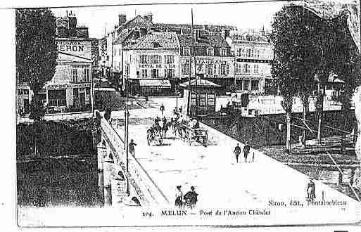 Ville de MELUN Carte postale ancienne