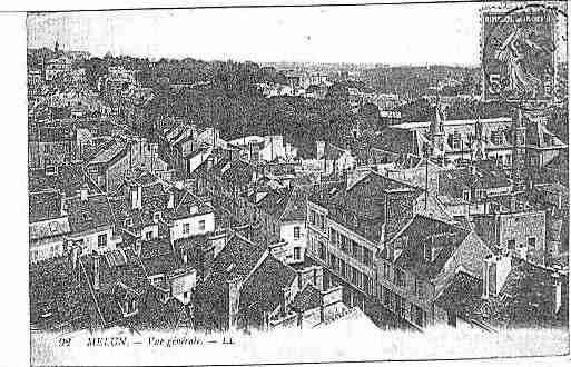 Ville de MELUN Carte postale ancienne