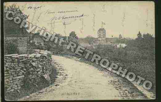 Ville de MERCUREY Carte postale ancienne