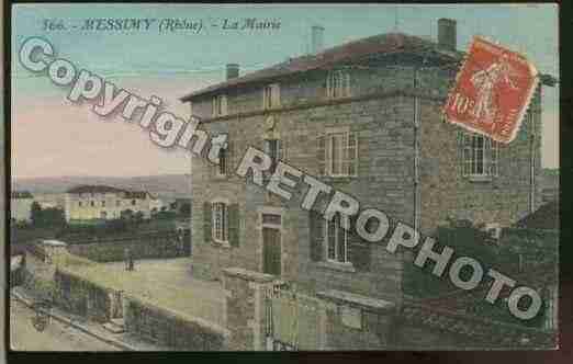 Ville de MESSIMY Carte postale ancienne