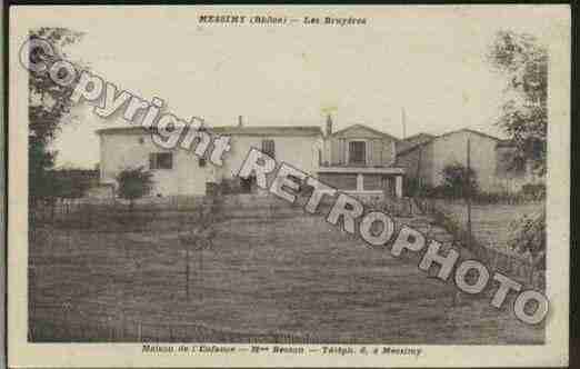 Ville de MESSIMY Carte postale ancienne