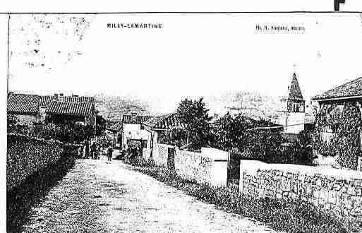 Ville de MILLYLAMARTINE Carte postale ancienne