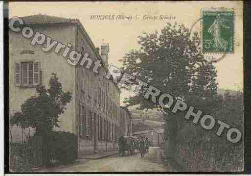 Ville de MONSOLS Carte postale ancienne
