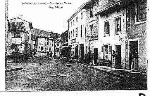 Ville de MONSOLS Carte postale ancienne