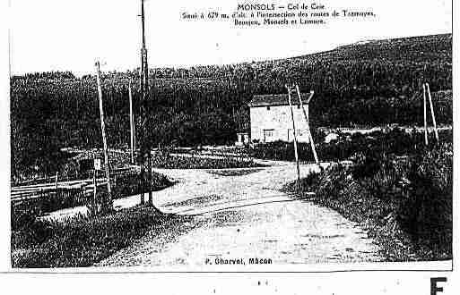 Ville de MONSOLS Carte postale ancienne Ville de MONSOLS Carte postale ancienne