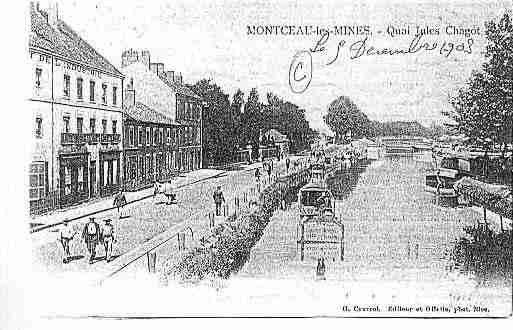 Ville de MONTCEAULESMINES Carte postale ancienne