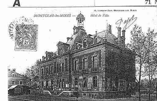 Ville de MONTCEAULESMINES Carte postale ancienne