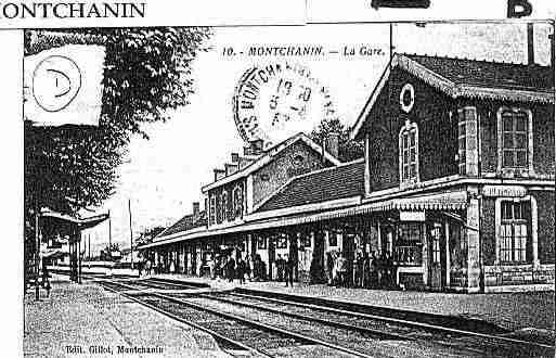 Ville de MONTCHANIN Carte postale ancienne