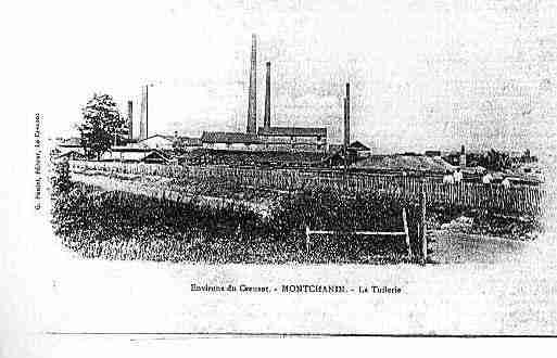 Ville de MONTCHANIN Carte postale ancienne