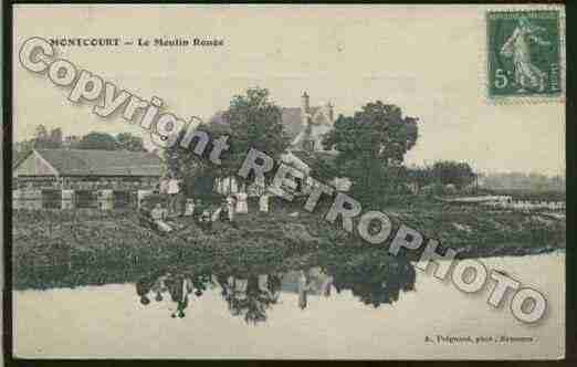 Ville de MONTCOURTFROMONVILLE Carte postale ancienne