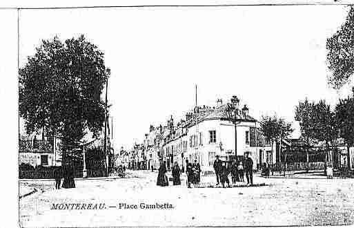 Ville de MONTEREAUFAUTYONNE Carte postale ancienne