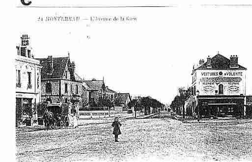 Ville de MONTEREAUFAUTYONNE Carte postale ancienne