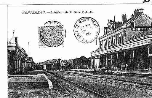 Ville de MONTEREAUFAUTYONNE Carte postale ancienne