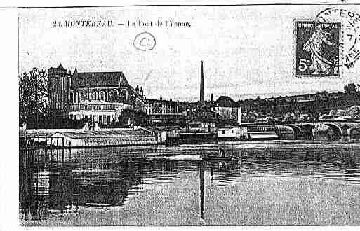 Ville de MONTEREAUFAUTYONNE Carte postale ancienne