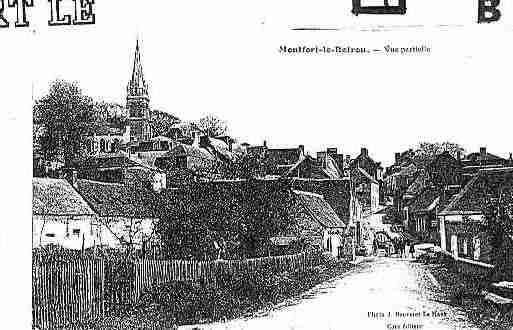 Ville de MONTFORTLEGESNOIS Carte postale ancienne