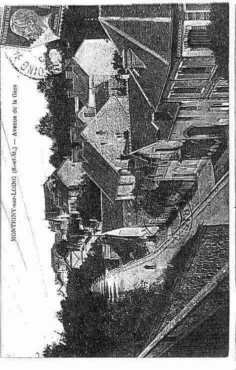 Ville de MONTIGNYSURLOING Carte postale ancienne