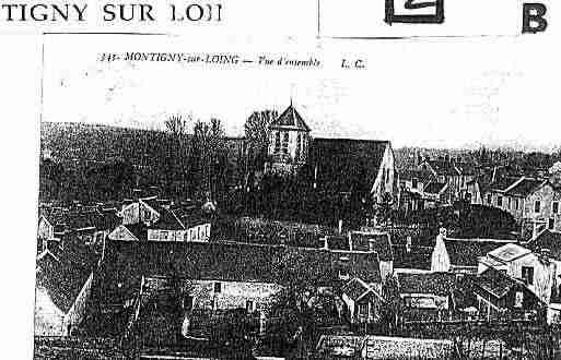 Ville de MONTIGNYSURLOING Carte postale ancienne