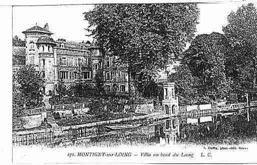 Ville de MONTIGNYSURLOING Carte postale ancienne