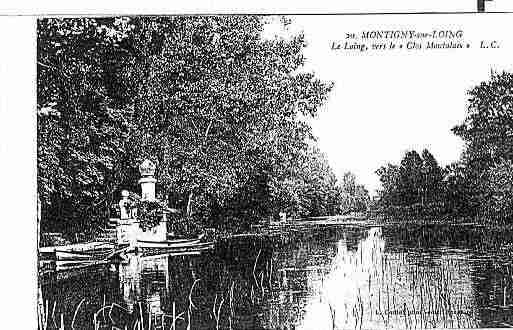 Ville de MONTIGNYSURLOING Carte postale ancienne