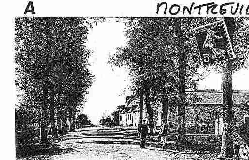 Ville de MONTREUILLECHETIF Carte postale ancienne