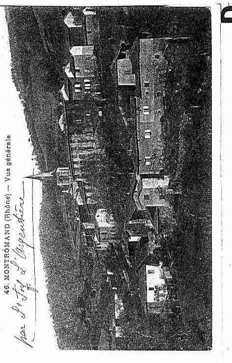 Ville de MONTROMANT Carte postale ancienne Ville de MONTROMANT Carte postale ancienne