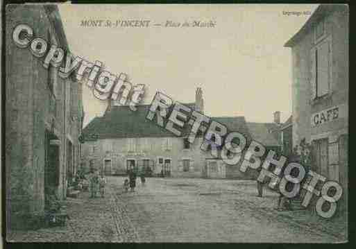 Ville de MONTSAINTVINCENT Carte postale ancienne