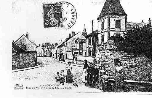 Ville de NEMOURS Carte postale ancienne