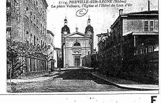 Ville de NEUVILLESURSAONE Carte postale ancienne