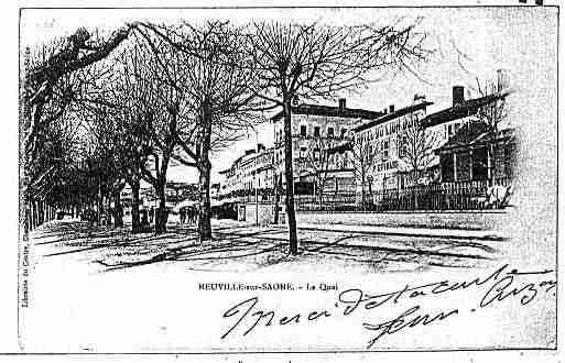 Ville de NEUVILLESURSAONE Carte postale ancienne