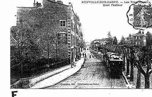 Ville de NEUVILLESURSAONE Carte postale ancienne