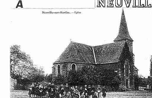 Ville de NEUVILLESURSARTHE Carte postale ancienne