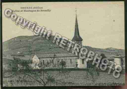 Ville de ODENAS Carte postale ancienne