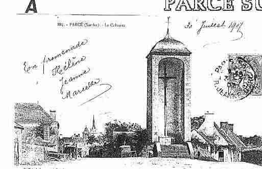 Ville de PARCESURSARTHE Carte postale ancienne