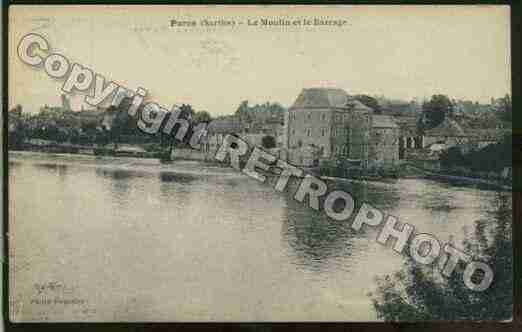 Ville de PARCESURSARTHE Carte postale ancienne