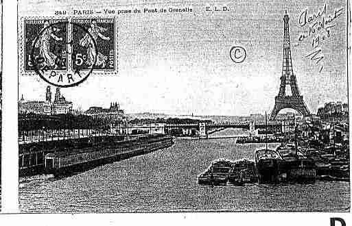 Ville de PARIS15 Carte postale ancienne