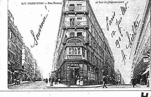 Ville de PARIS18 Carte postale ancienne