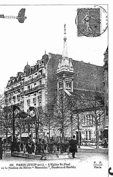 Ville de PARIS18 Carte postale ancienne