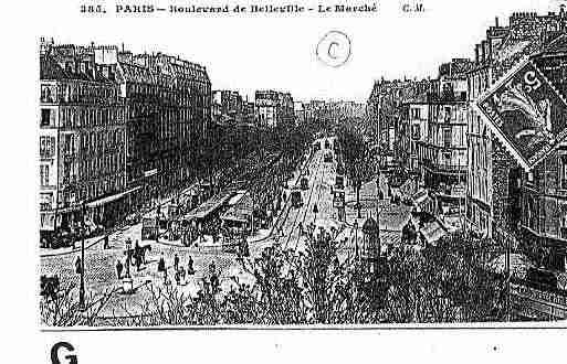 Ville de PARIS19 Carte postale ancienne