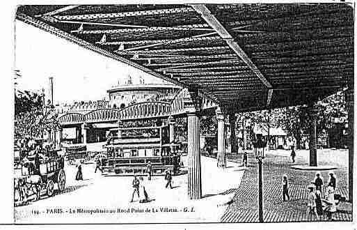 Ville de PARIS19 Carte postale ancienne