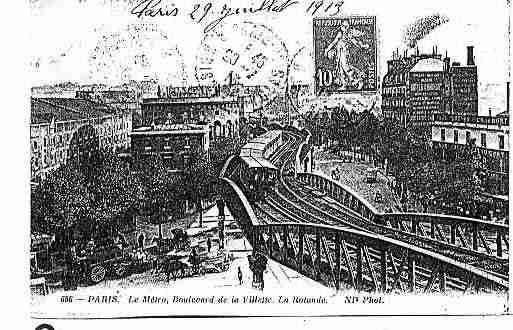 Ville de PARIS19 Carte postale ancienne