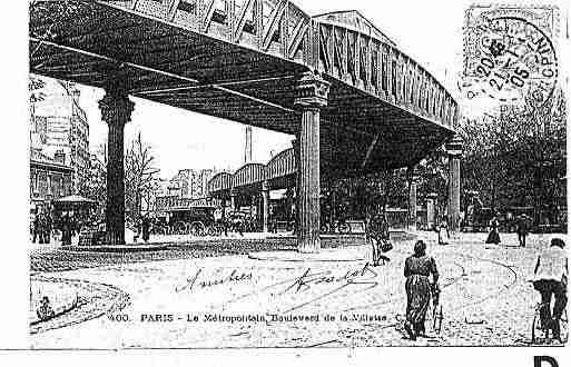 Ville de PARIS19 Carte postale ancienne