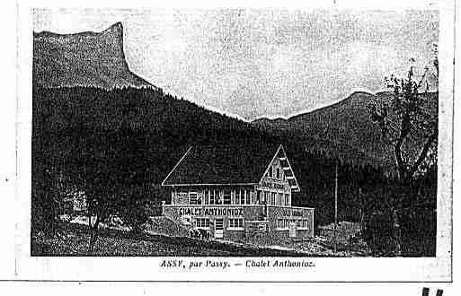 Ville de PASSY Carte postale ancienne