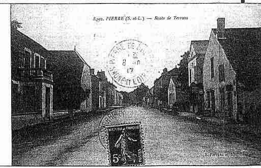 Ville de PIERREDEBRESSE Carte postale ancienne