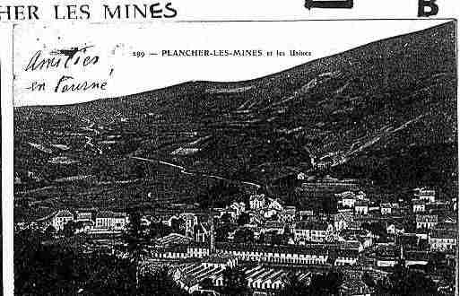 Ville de PLANCHERLESMINES Carte postale ancienne