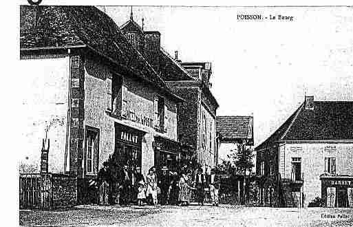 Ville de POISSON Carte postale ancienne