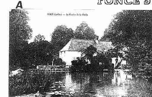 Ville de PONCESURLELOIR Carte postale ancienne Ville de PONCESURLELOIR Carte postale ancienne