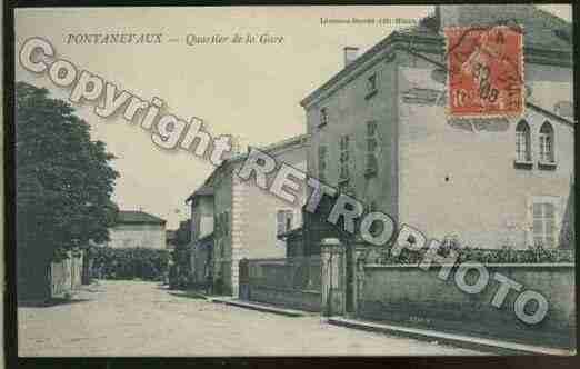 Ville de PONTANEVAUX Carte postale ancienne